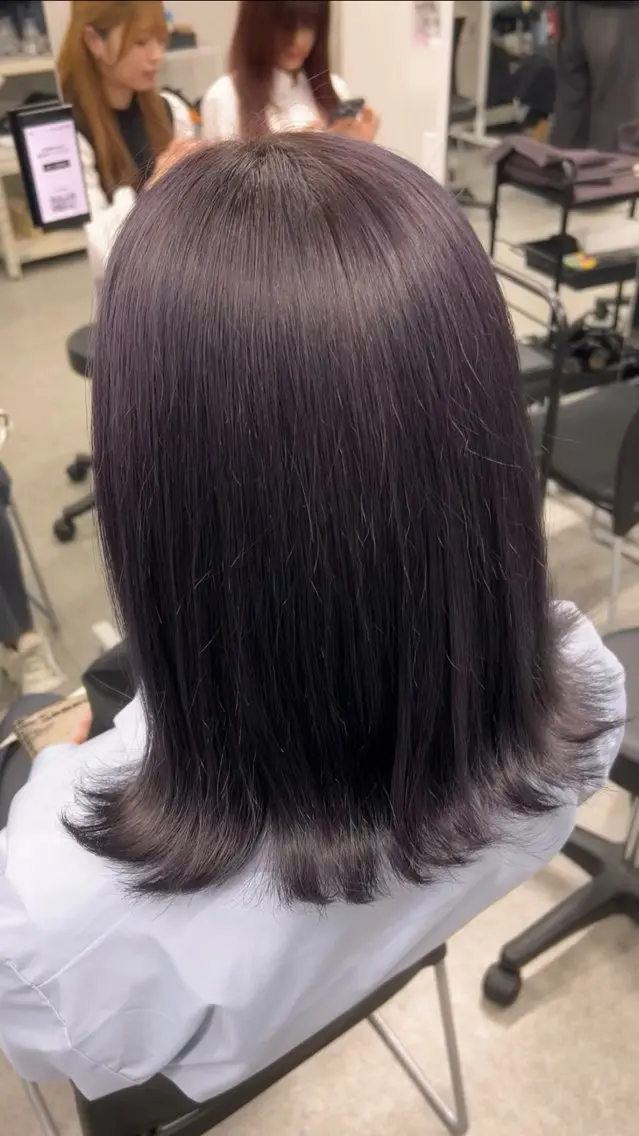ミディアム カラー ヘアアレンジ 巻きラク♡レイヤー 🦢こころのヘアスタイル