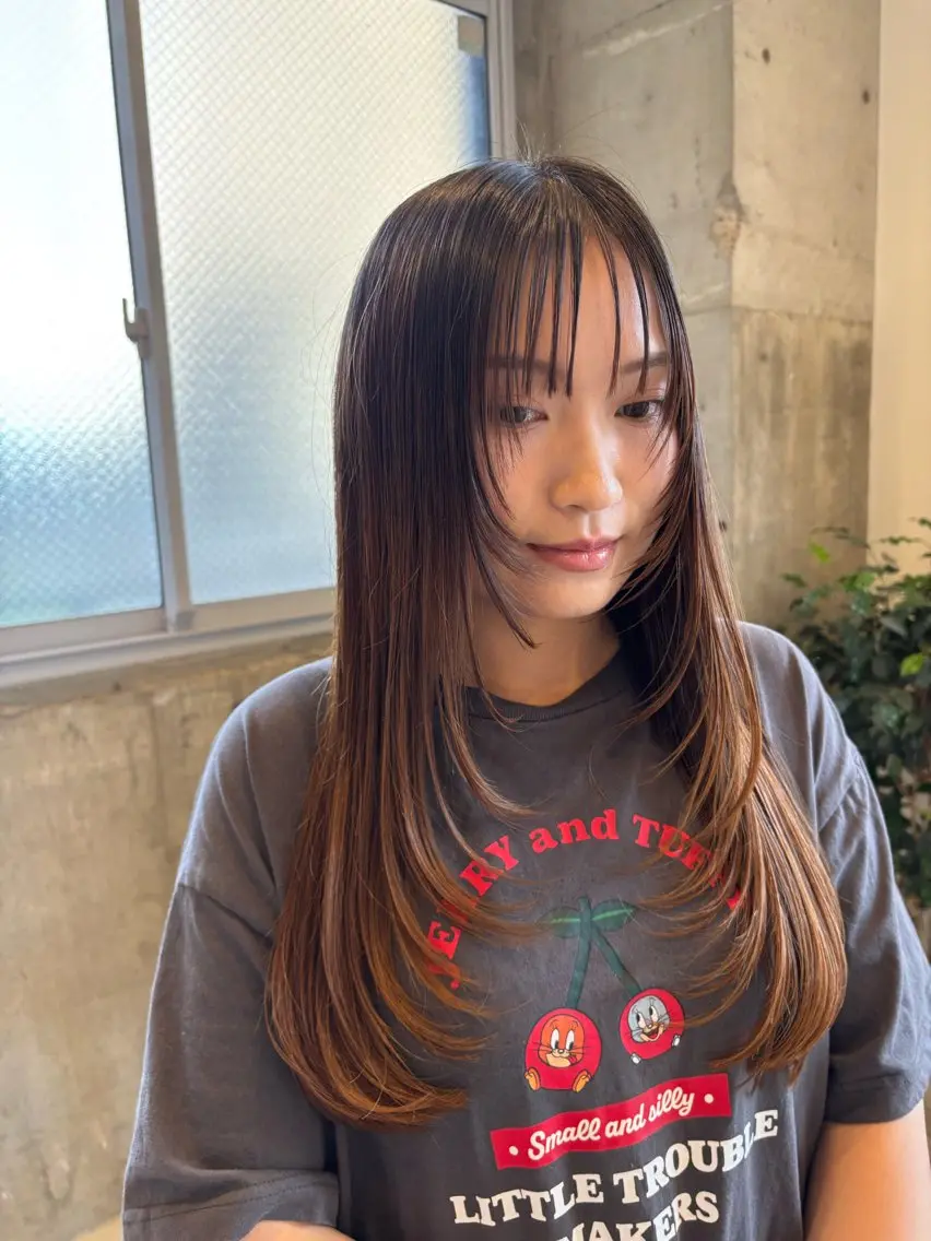ロング カット レイヤーカット🥀/ 大曽根🤍yuukaのヘアスタイル
