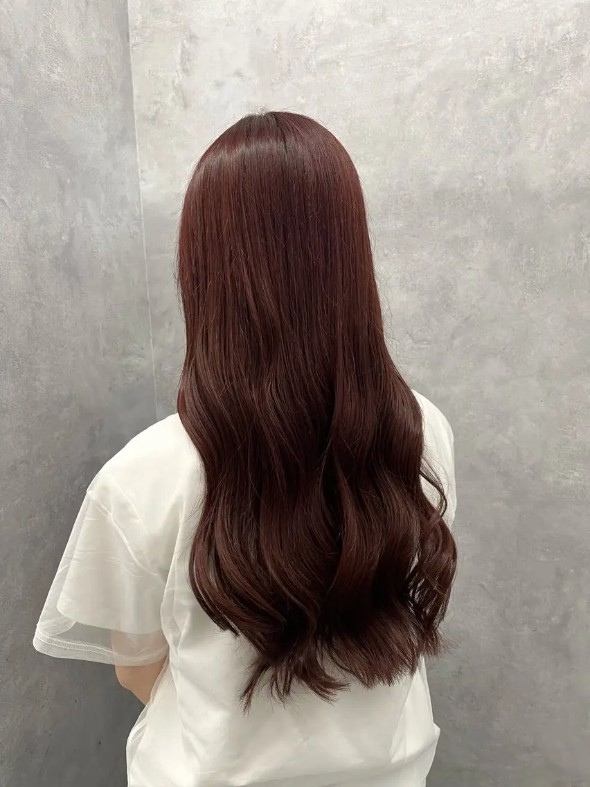 ロング カラー ラベンダーカラー ピンクカラー カット ヘアカラー トリートメント NUMBER 天王寺 🌼yuriのヘアスタイル