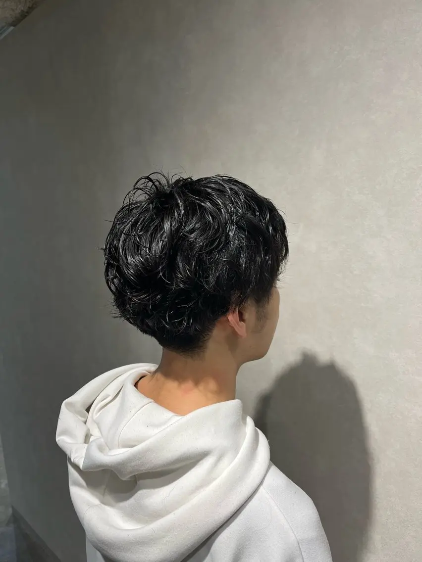 パーマ メンズ カット パーマ 岩田 実那のヘアスタイル