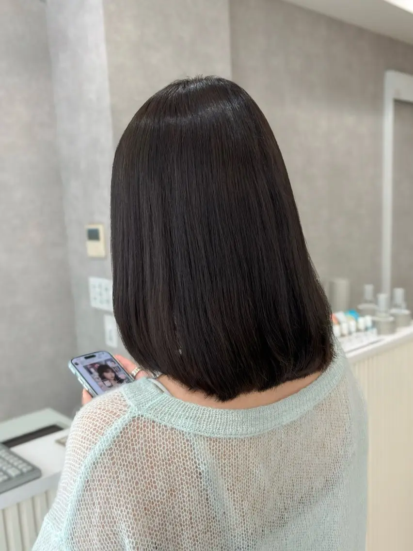 【新規】似合わせカット+艶カラー+2stepトリートメント¥8,500の写真