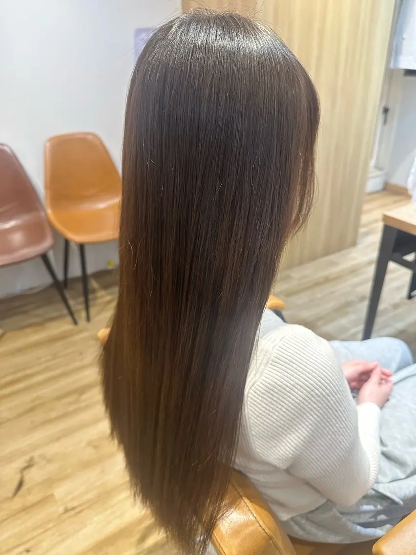 セミロング パーマ カット 縮毛矯正 トリートメント ✨✂️Nori ✂️✨のヘアスタイル