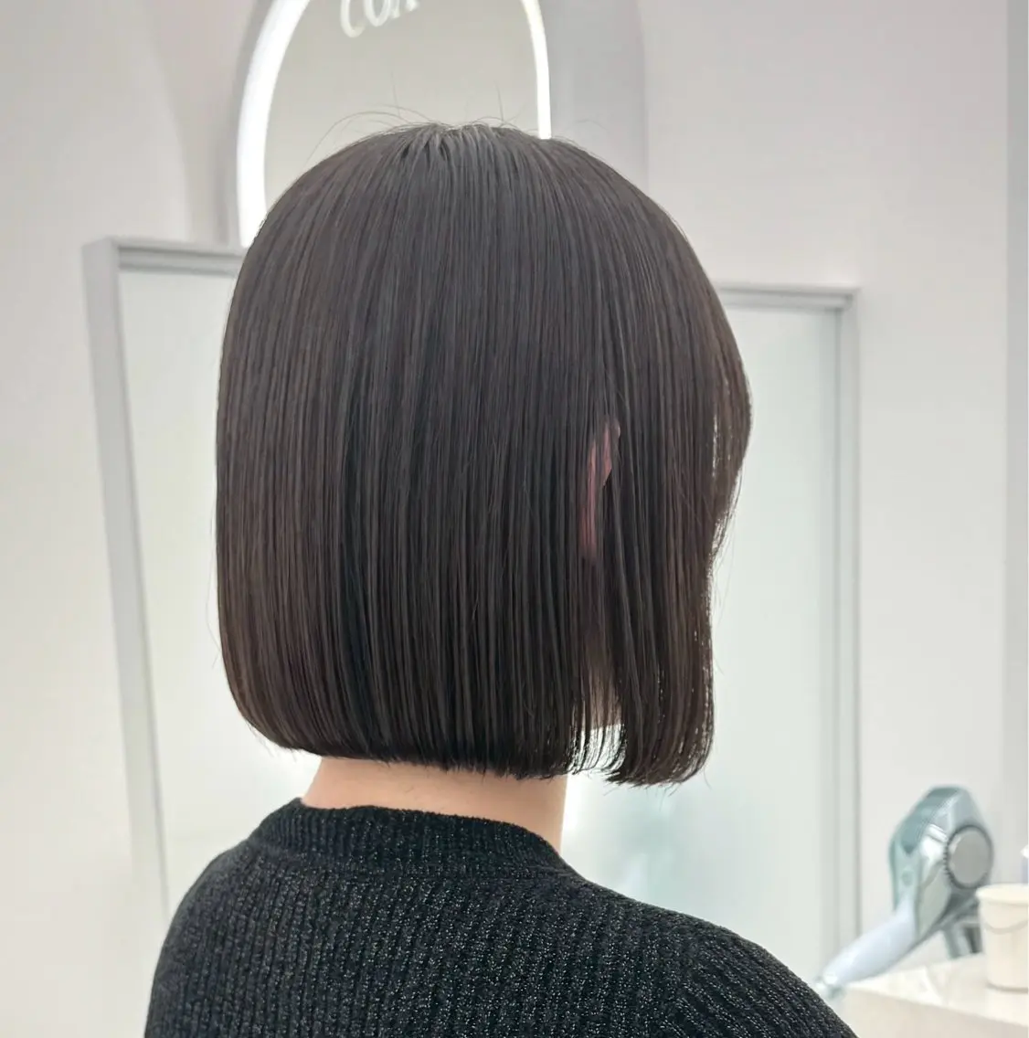 ショート カラー 🫧ミディアムカット 韓国透明感カラー🫧のヘアスタイル