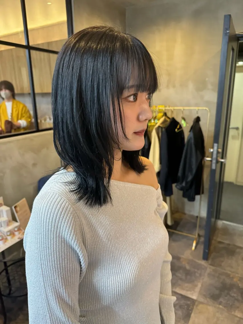 ミディアム ショートボブ ボブレイヤー ミディアムレイヤー ボブ 髪質改善 カット ヘアカラー トリートメント レイヤーカット🏆/ 髪質改善🏆/福本凌のヘアスタイル