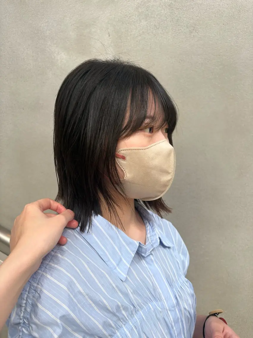 ショート ボブレイヤー ボブ くびれヘア 顔周りカット レイヤーカット カット 縮毛矯正 Keina/理想 ×似合わせのヘアスタイル