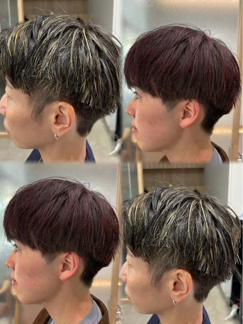カラー メンズ カット ヘアカラー メンズパーマ💎& 曲がる縮毛矯正✨レオのヘアスタイル
