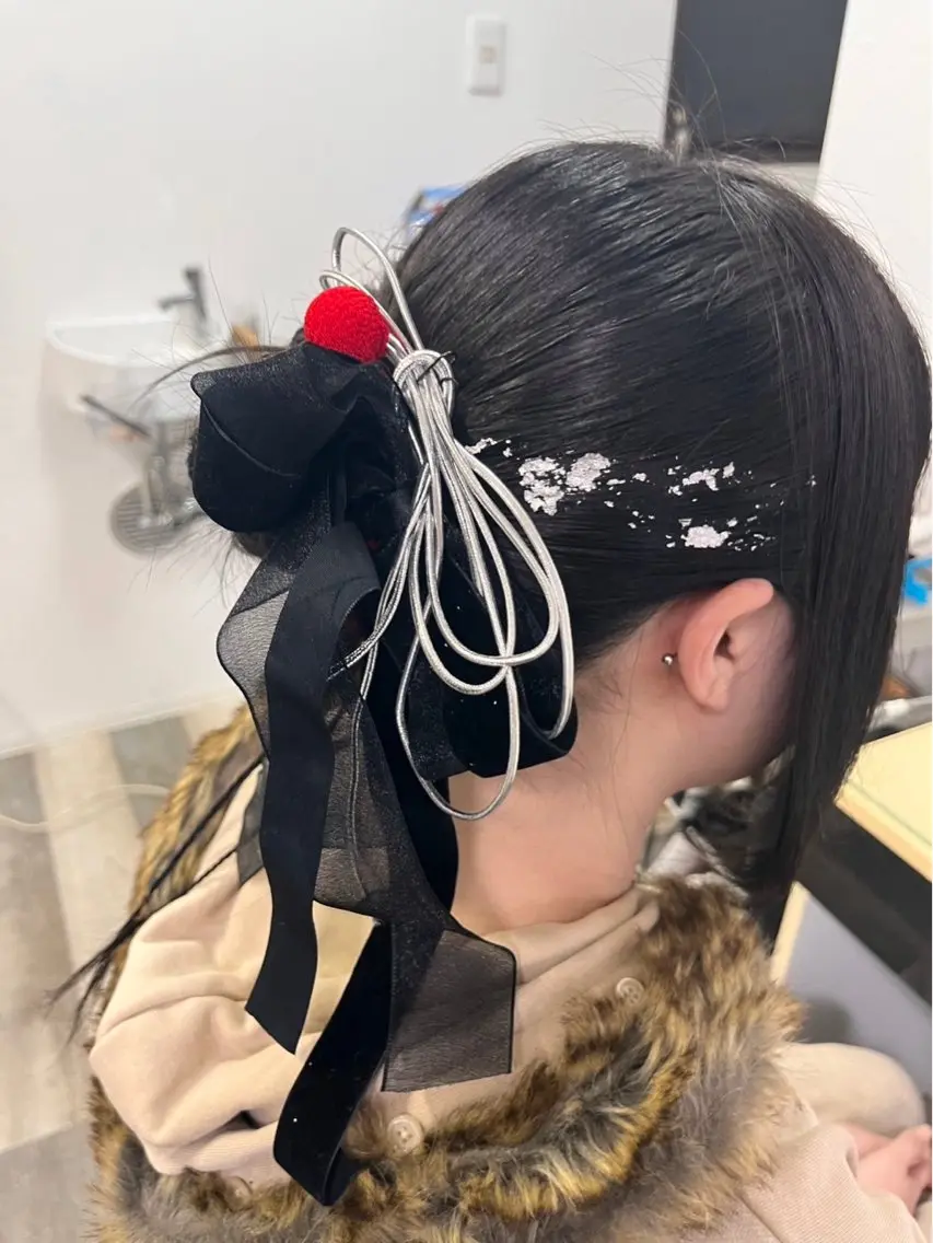 ヘアアレンジ 成人式 結婚式・ブライダル 浴衣 ヘアセット ラムーン アイラッシュ&ヘアメのマツエク・マツパデザイン