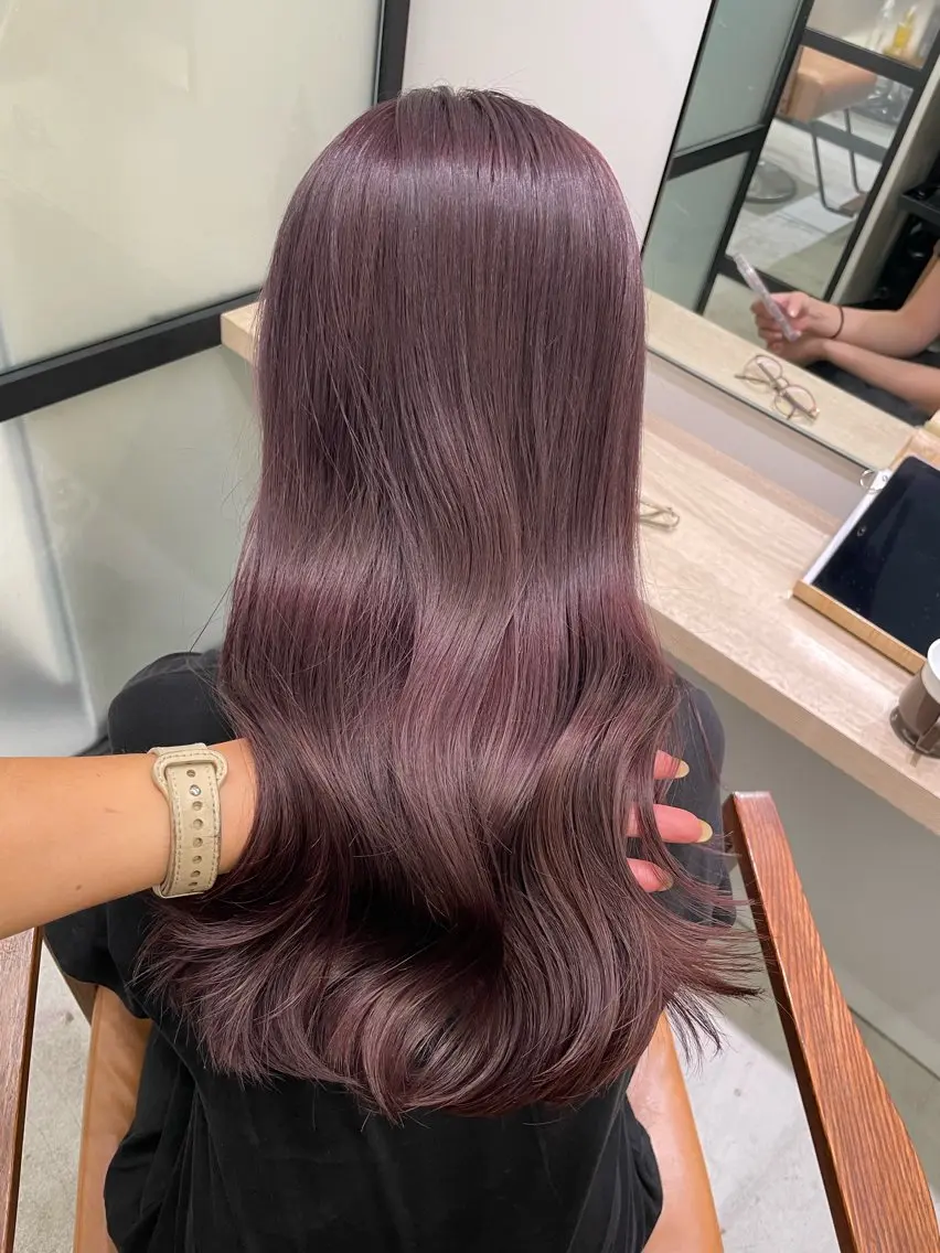 セミロング カラー ヘアカラー トリートメント 半個室女性salon 🩰Natsumiのヘアスタイル