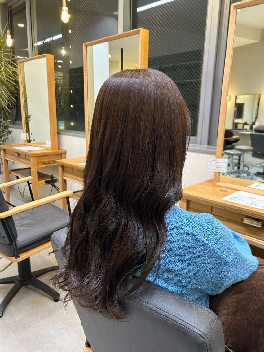 ロング カラー ブラウンカラー ヘアカラー 村上 一葉のヘアスタイル