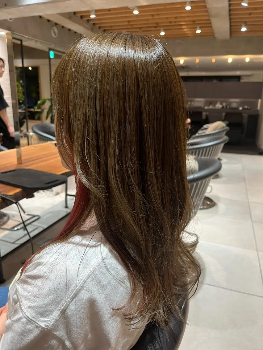 ロング ヘアカラー 清水 真樹のヘアスタイル