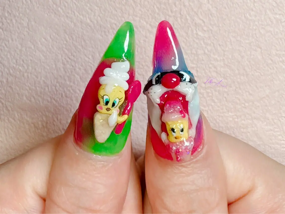 ネイル 長さ出し ジェルネイル ロングネイル マットネイル スカルプネイル T&A nailのネイルデザイン