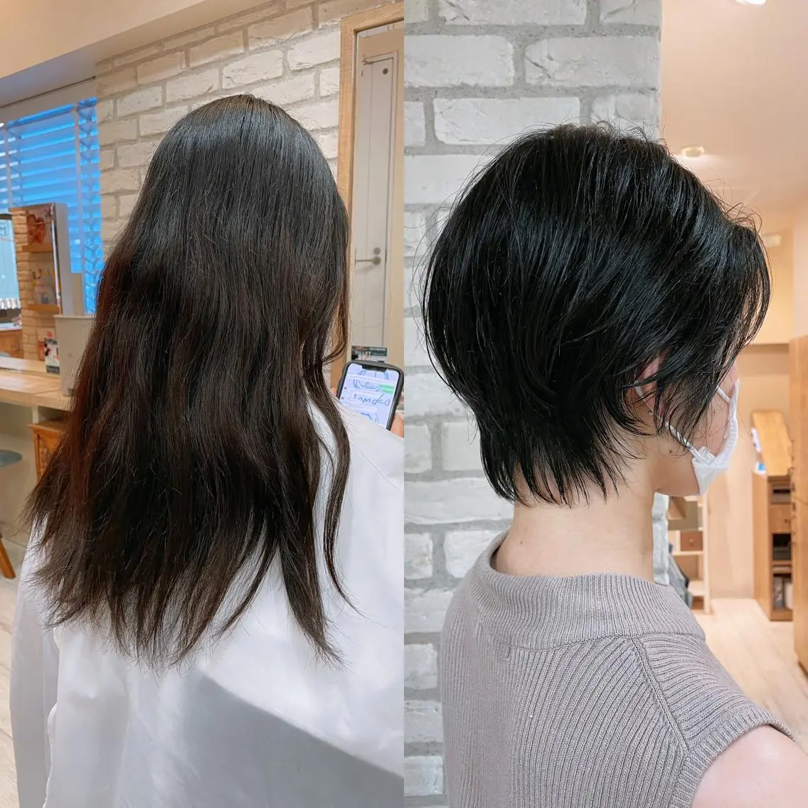 ショート ハンサムショート ショートヘア カット トリートメント ヘッドスパ 清水 有実子のヘアスタイル