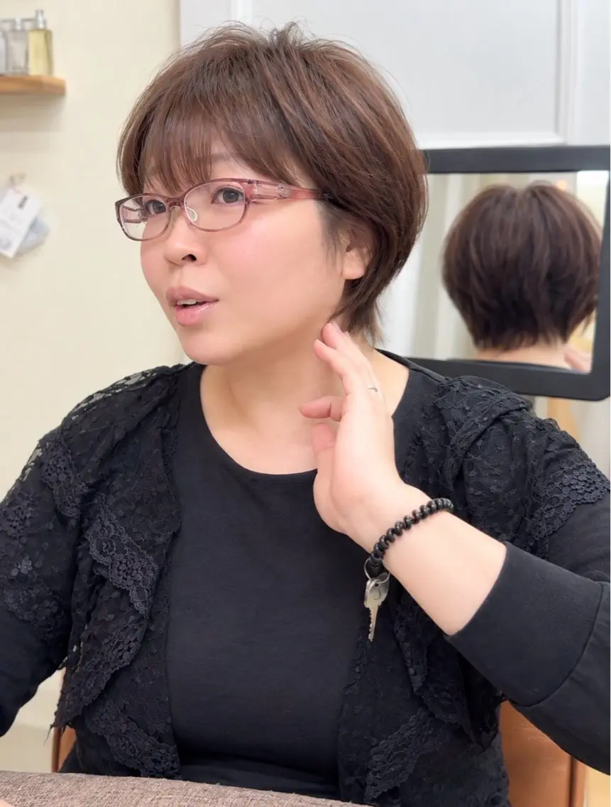 ショート パーマ 似合わせカット ショートヘア カット 縮毛矯正 トリートメント お悩み解決ショート/ 似合わせカット/といのヘアスタイル
