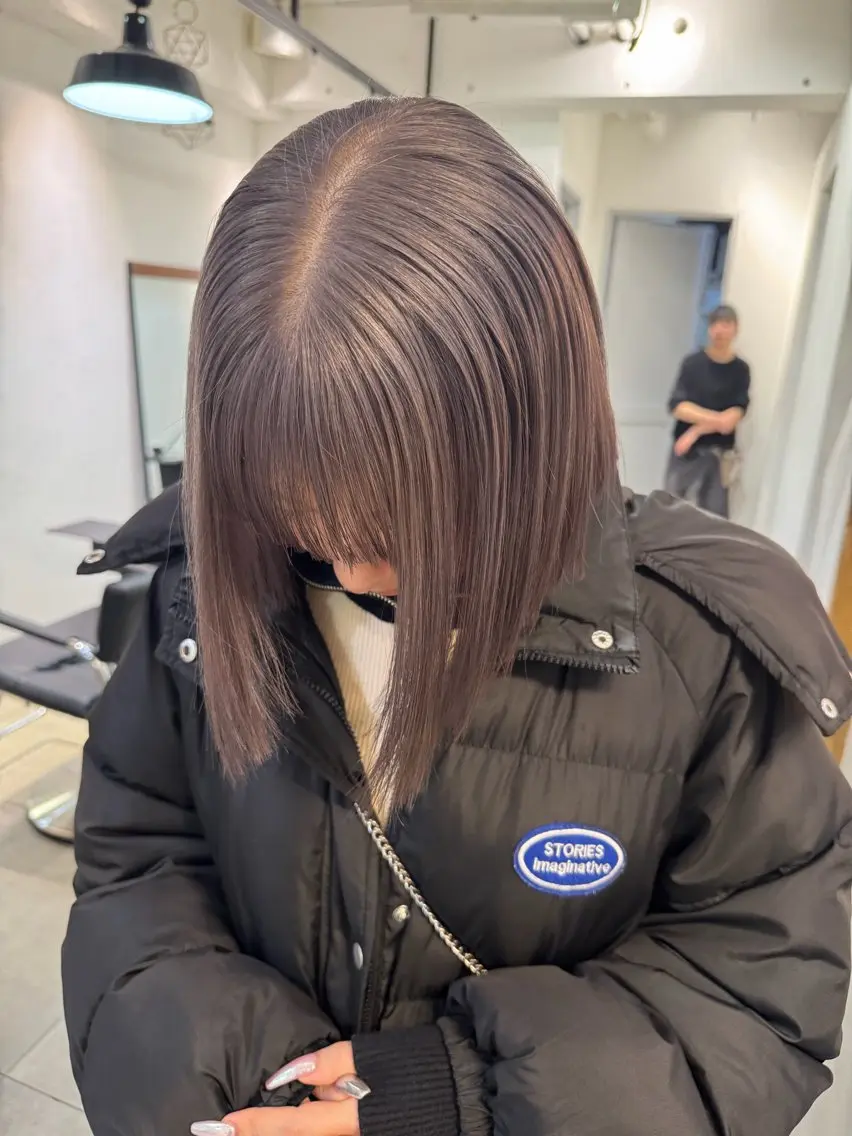 ロング カラー カット ヘアカラー トリートメント Lomalia 🤍🫧/makoのマツエク・マツパデザイン