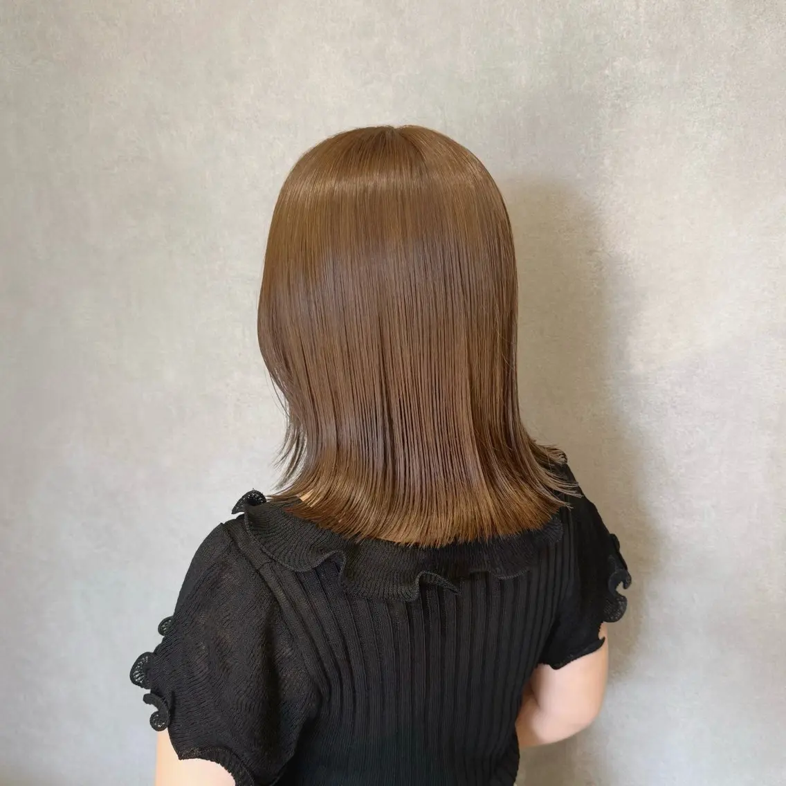 ミディアム 髪質改善 レイヤーカット カット ヘアカラー トリートメント すずきなつき 縮毛矯正🐰🌙のヘアスタイル