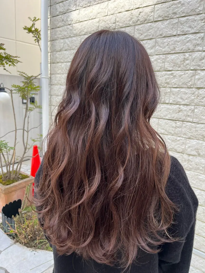 ロング カラー ラベンダーカラー 無料カットモデル‪✨ ✂️Nanami🌷のヘアスタイル