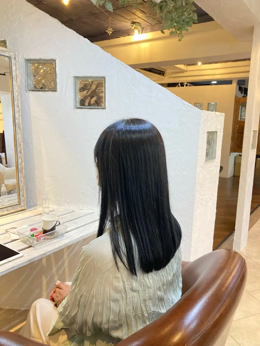 縮毛矯正+2ステップトリートメントの写真