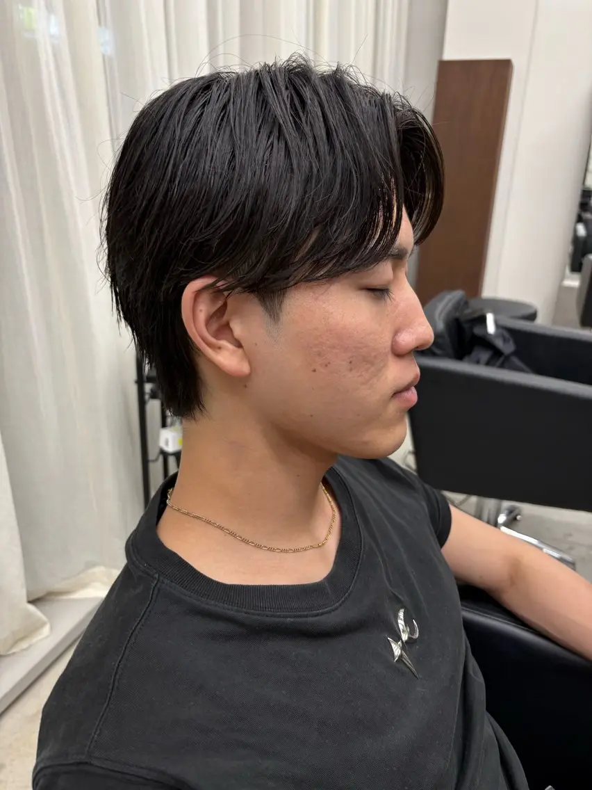 パーマ メンズ フェザーパーマ メンズパーマ パーマ メンズパーマ特化 sayoのヘアスタイル
