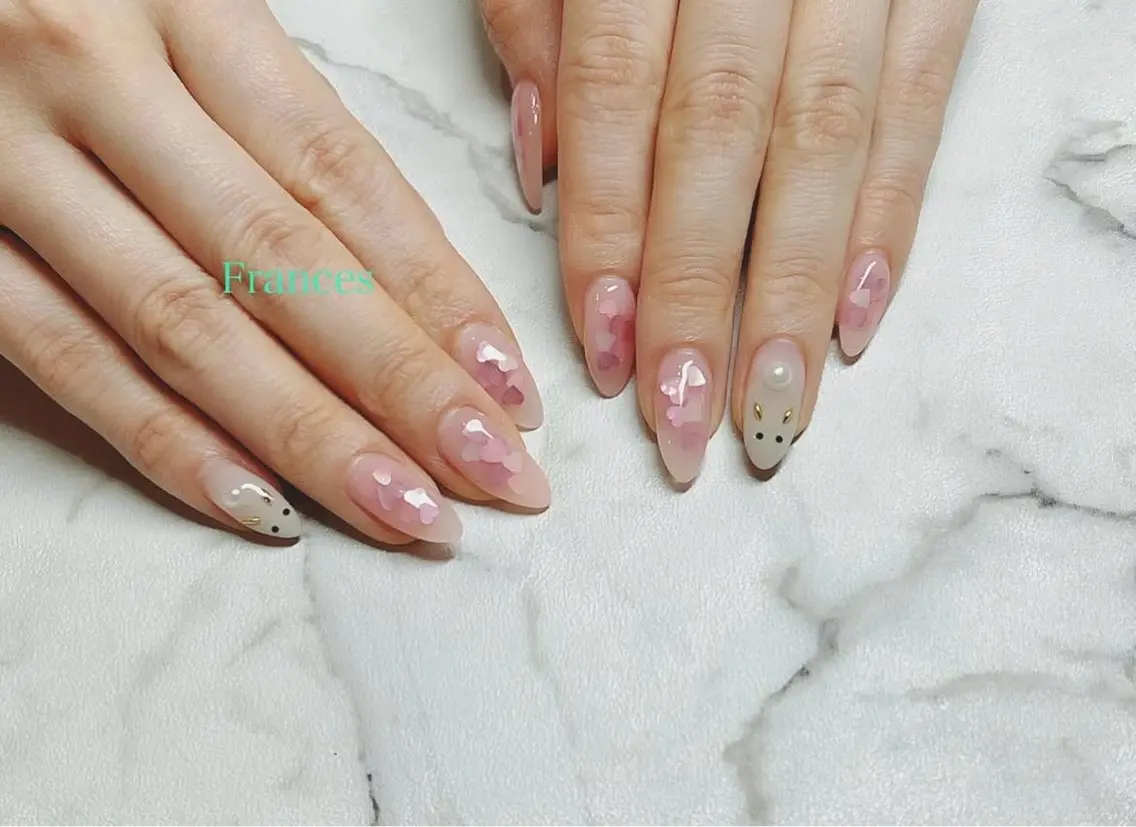 ネイル アートネイル ハート Frances 今村のネイルデザイン
