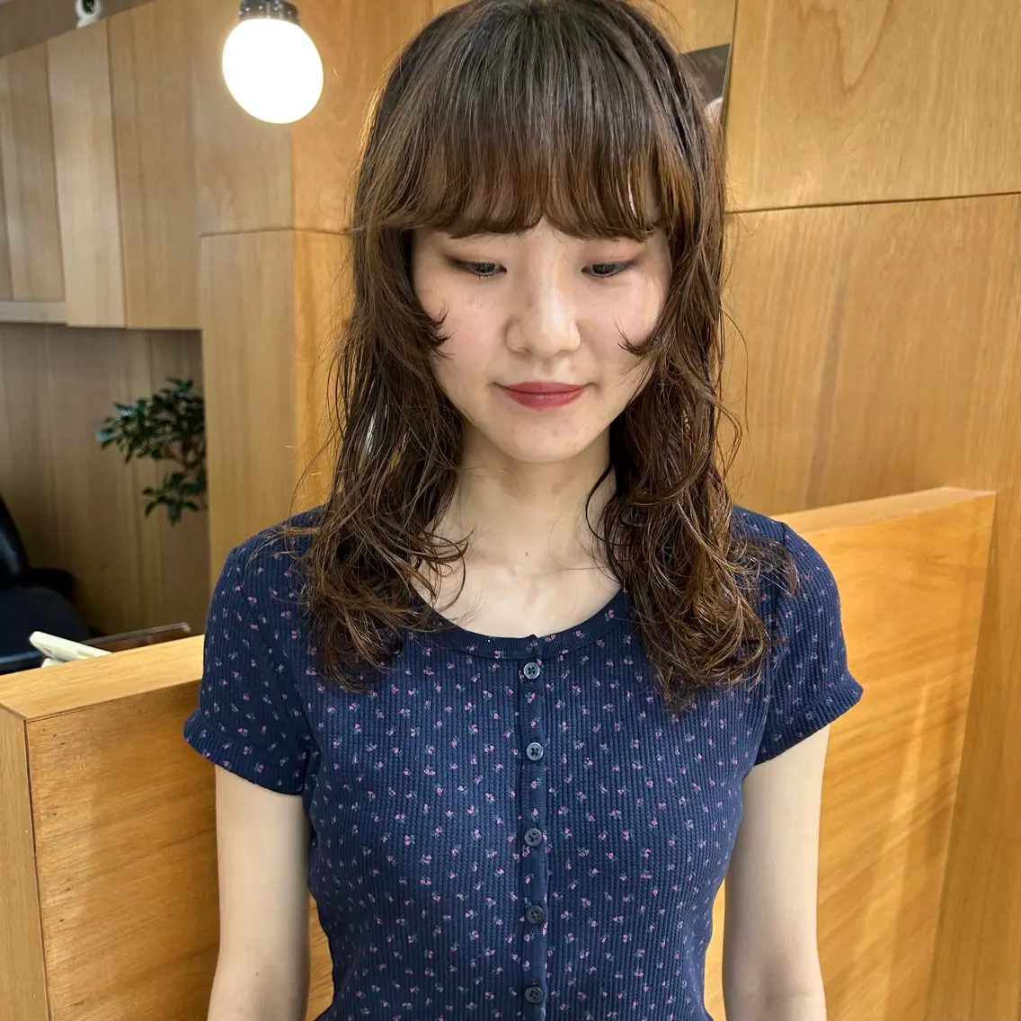 ミディアム パーマ カット パーマ トリートメント hina/パーマ /ニュアンスパーマのヘアスタイル