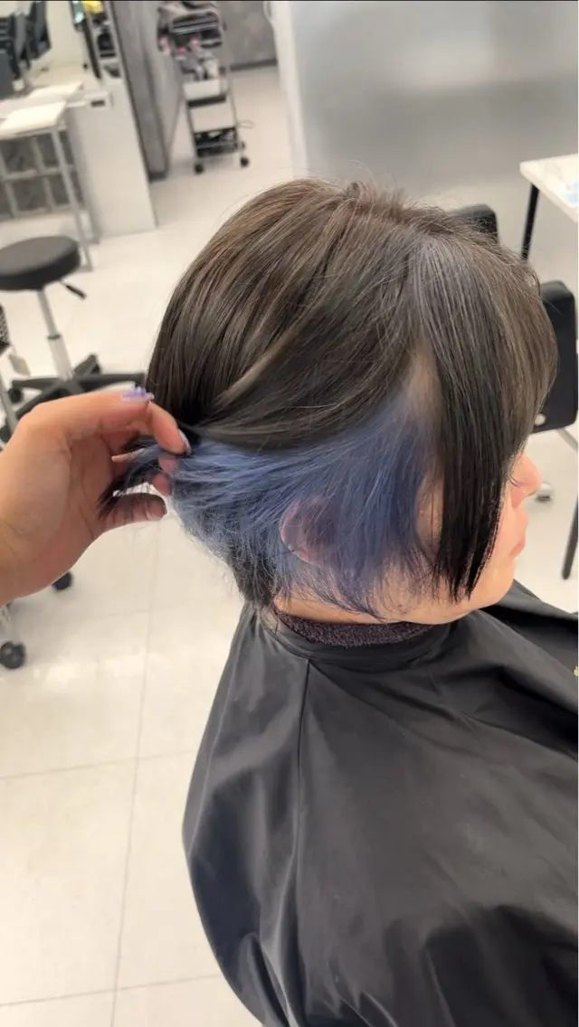 カラー 🌈推し活ハイトーン 🩵荒川結星のヘアスタイル