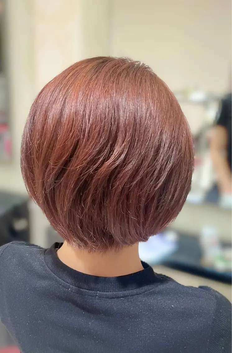 カラー ブラウンカラー 透明感カラー ピンクカラー 浦中 真鈴のヘアスタイル