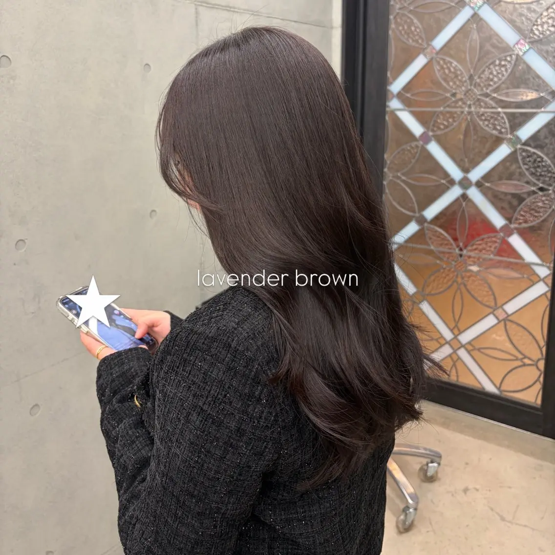 ロング カラー ブラウンカラー ラベンダーカラー ヘアカラー トリートメント 透明感/艶/ KANOのヘアスタイル
