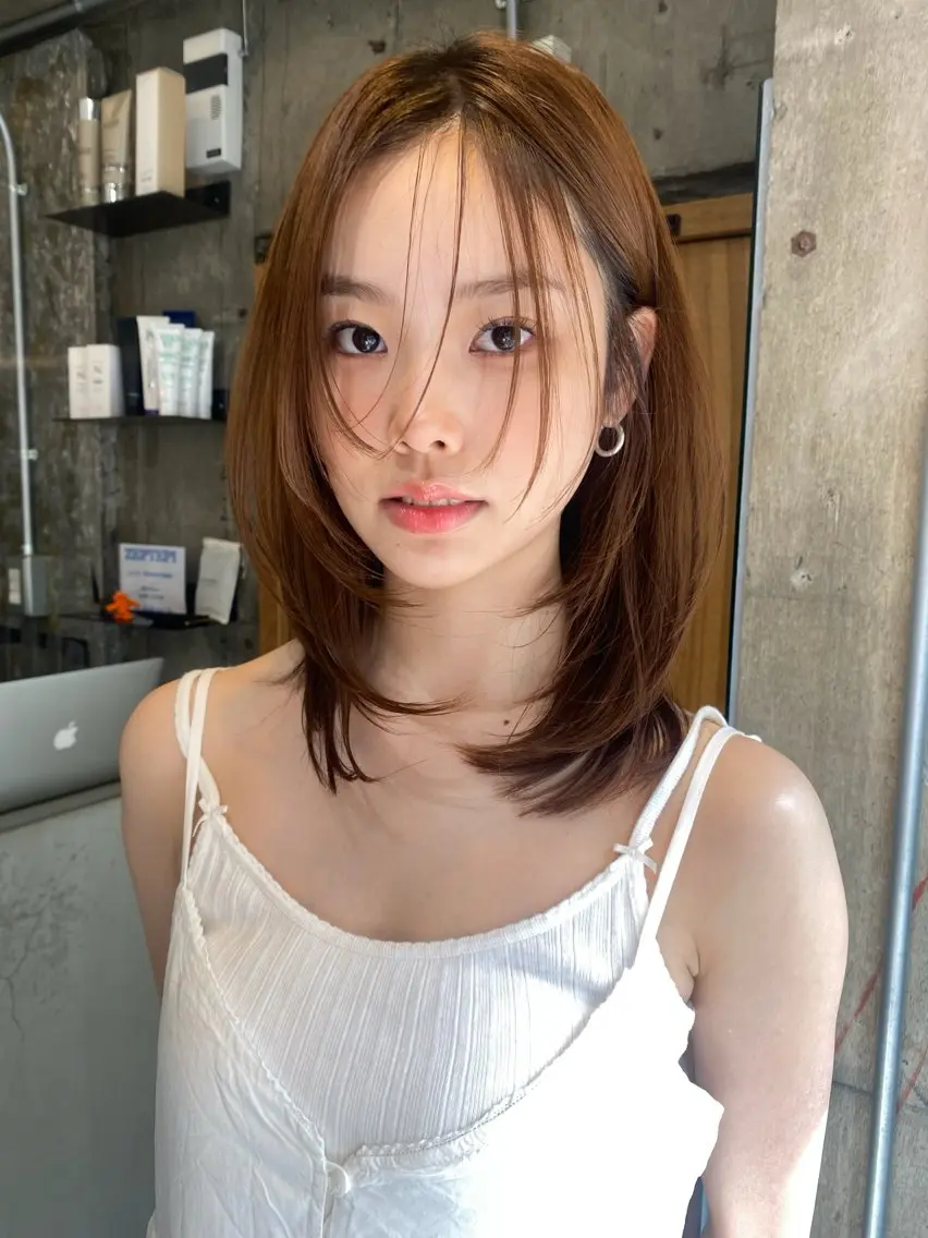 カット+髪質改善ストレート+トリートメント〝ショートカットのみNG‘の写真