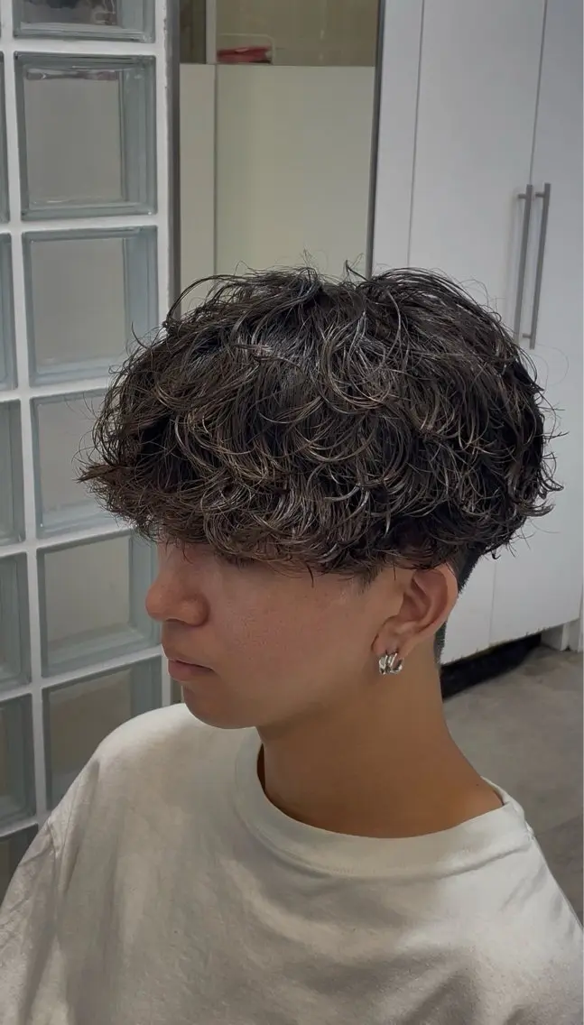 パーマ メンズ カット パーマ 🌀パーマ特化🌀 たいき✨のヘアスタイル