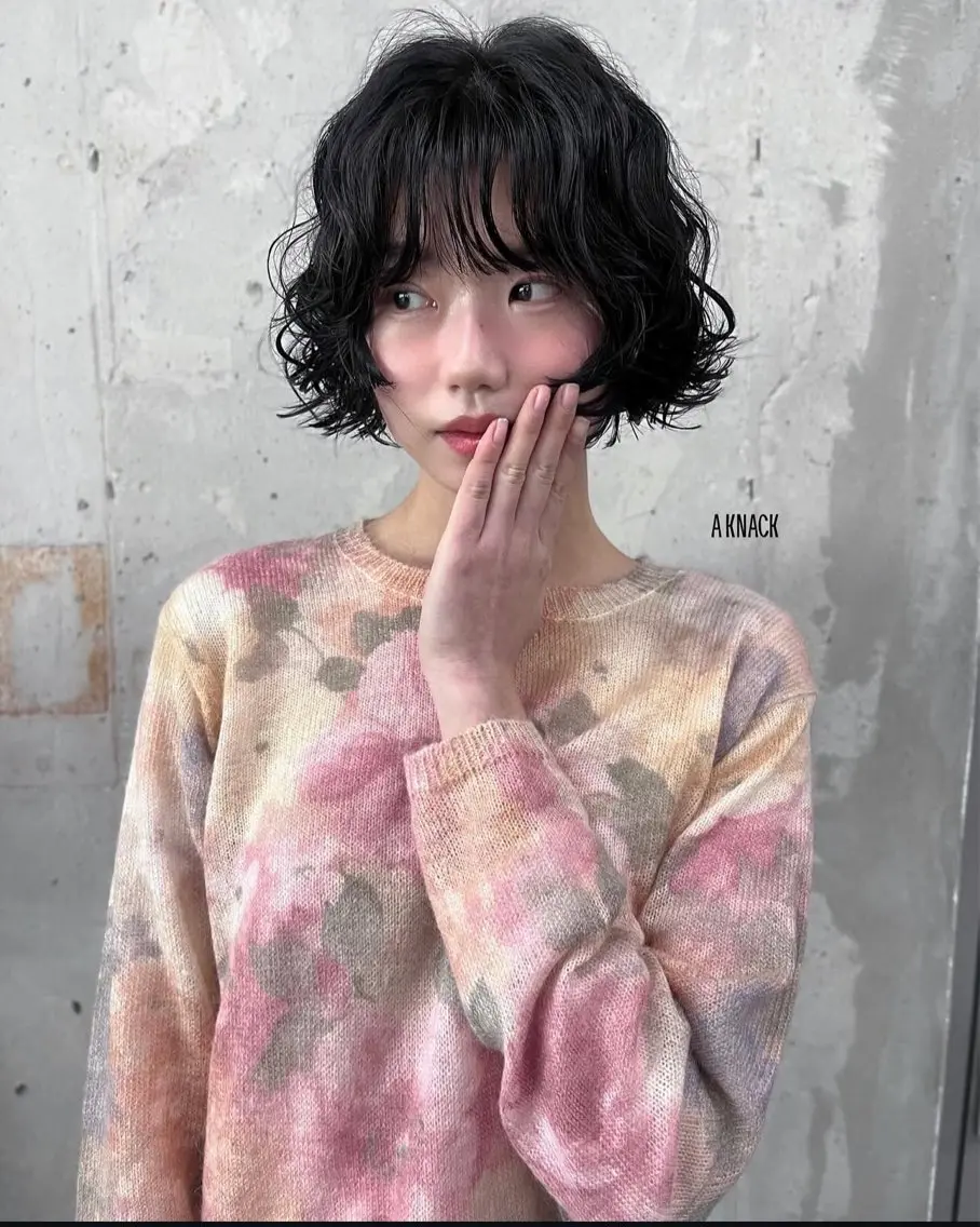 ショート パーマ 西山 凜のヘアスタイル