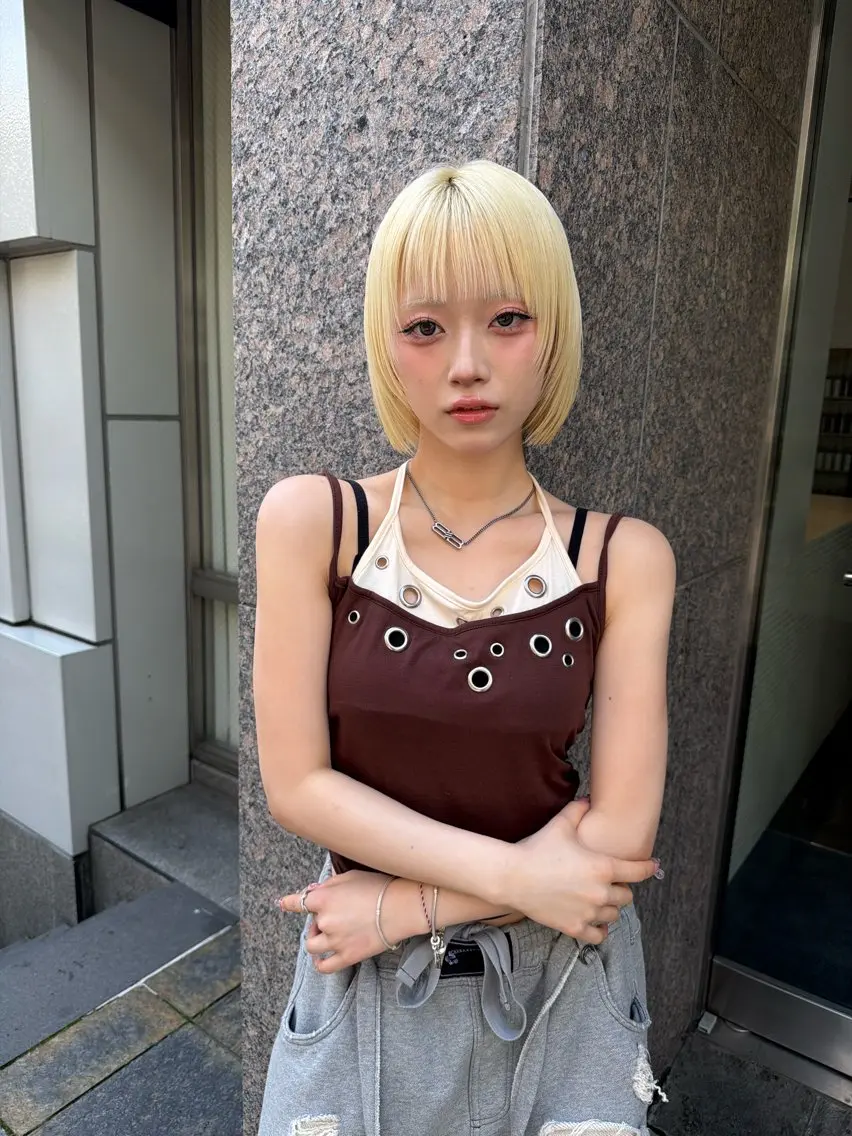 ショート カラー ショートボブ ブリーチ ブロンド ケアブリーチ 透明感カラー カット ヘアカラー 💎透明感カラー特化 💎TAISEIのヘアスタイル