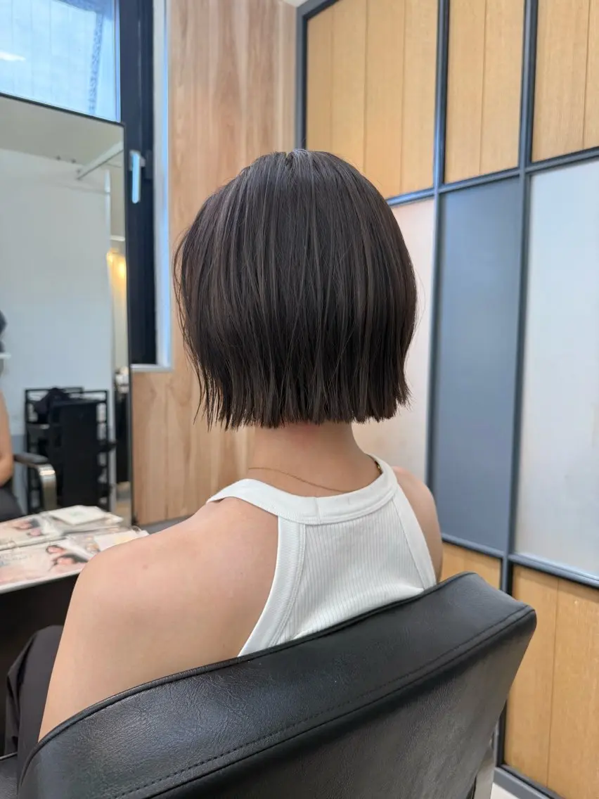 ショート カラー ボブ カット ヘアカラー トリートメント 神戸ボブ✂️ ioe三宮/田 伸佳のヘアスタイル