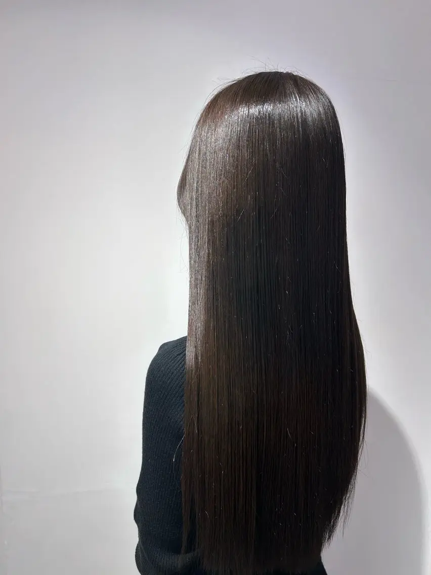 ロング カット ヘアカラー トリートメント 蓮池 愛海のヘアスタイル