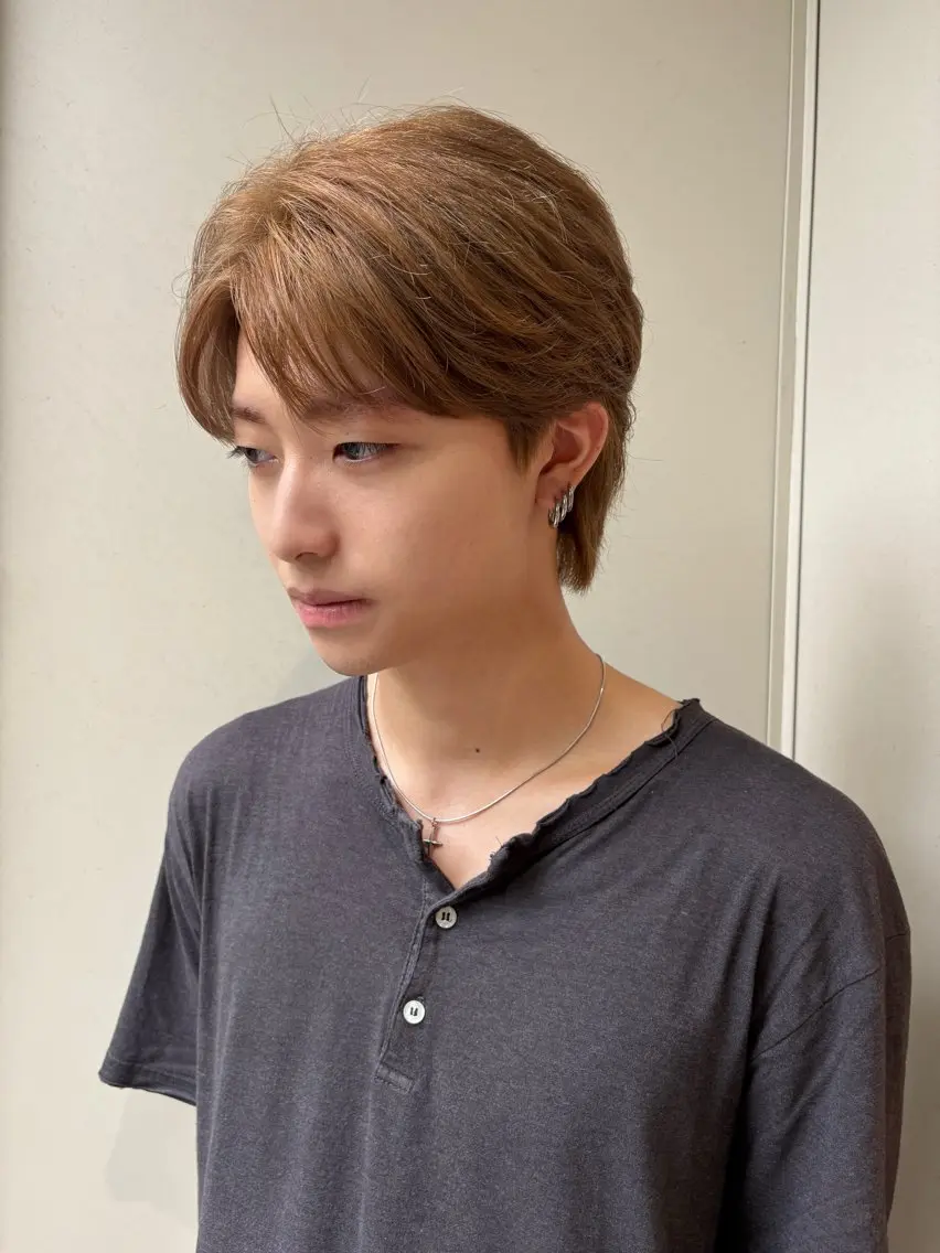 ショート カラー ベージュカラー ブリーチ ミルクティーベージュ ヘアカラー こまき/ 透明感カラー🫧💭のヘアスタイル