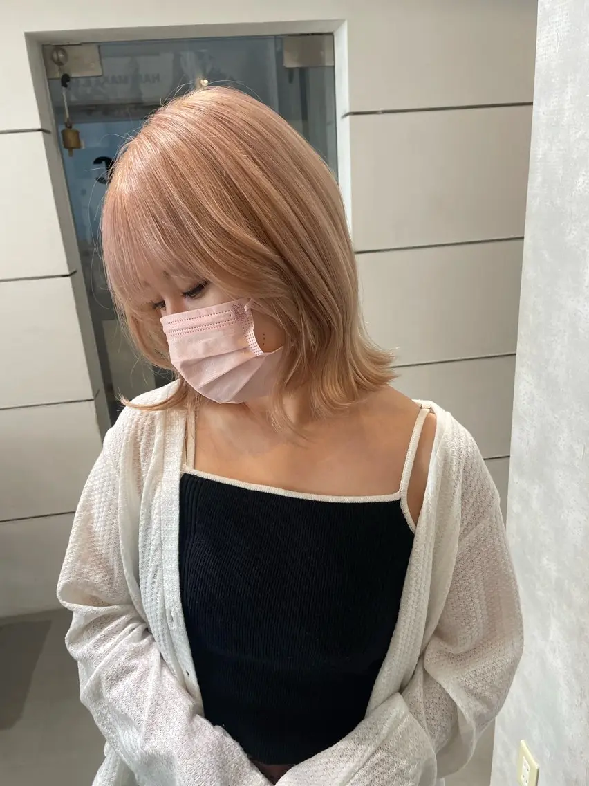 ミディアム chic 有山 美瑠のヘアスタイル