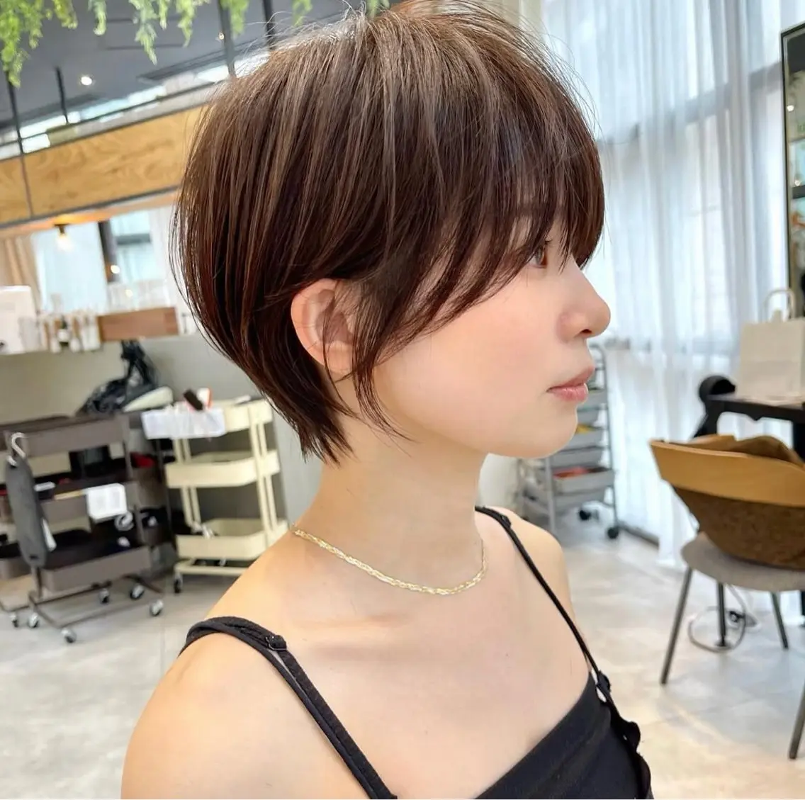 ショート カラー カット ヘアカラー トリートメント ヘッドスパ ヘアセット ショート上手い人/ 銀座/なかじのヘアスタイル