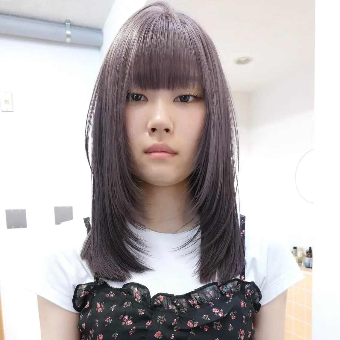 セミロング カット ヘアカラー トリートメント ヘッドスパ ヘアセット ブリーチ×似合わせハ イトーン🍎ののかのヘアスタイル