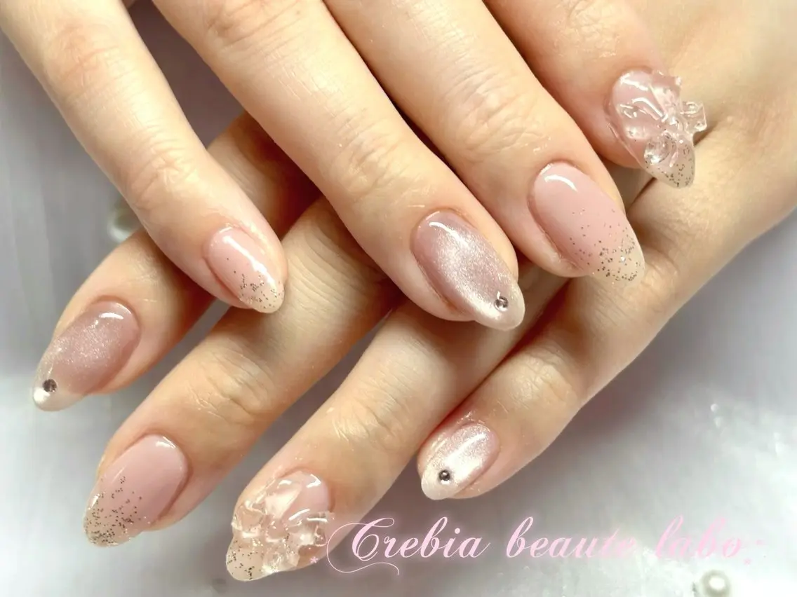 ネイル オフィスネイル ハンドネイル CREBIA Nailのネイルデザイン