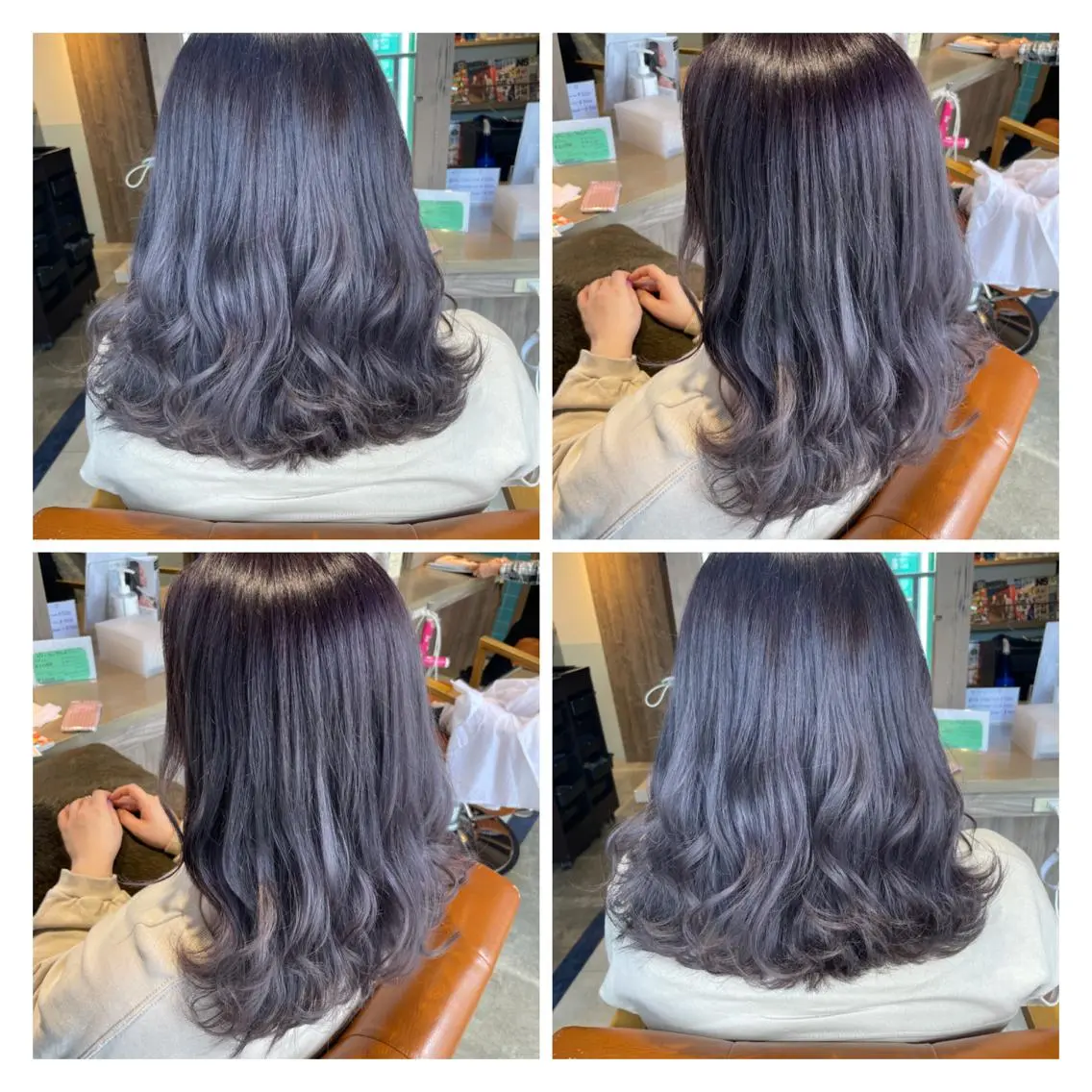 セミロング カラー レイヤーカット×髪質 改善💎HARUKAのヘアスタイル