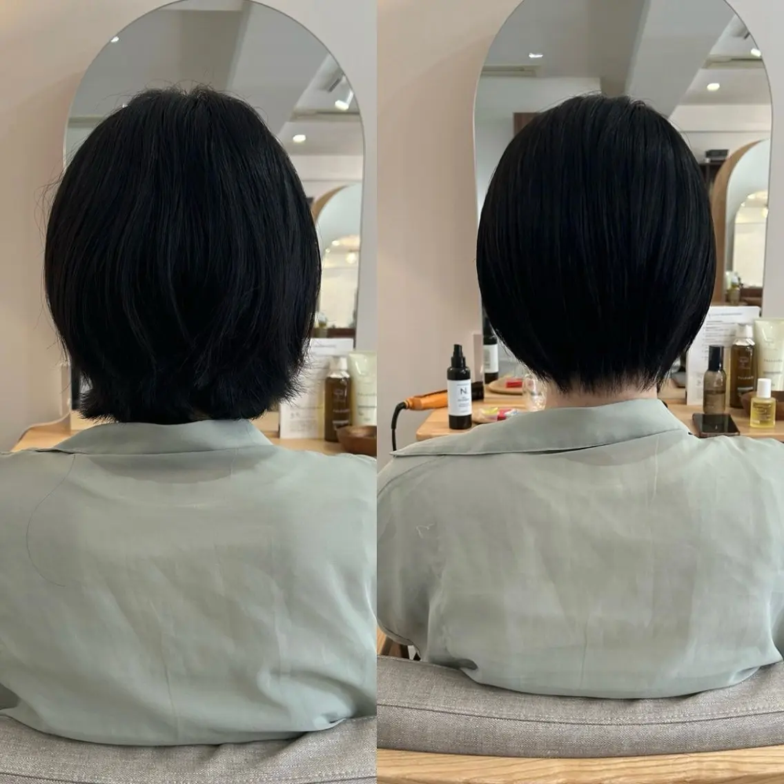 ショート カット 縮毛矯正 櫻井園子🌸 縮毛矯正のヘアスタイル