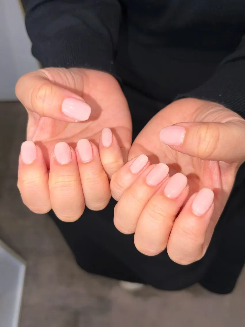 ネイル 桜ネイル ハンドネイル 透明感カラー🫧🎀 まりなのマツエク・マツパデザイン