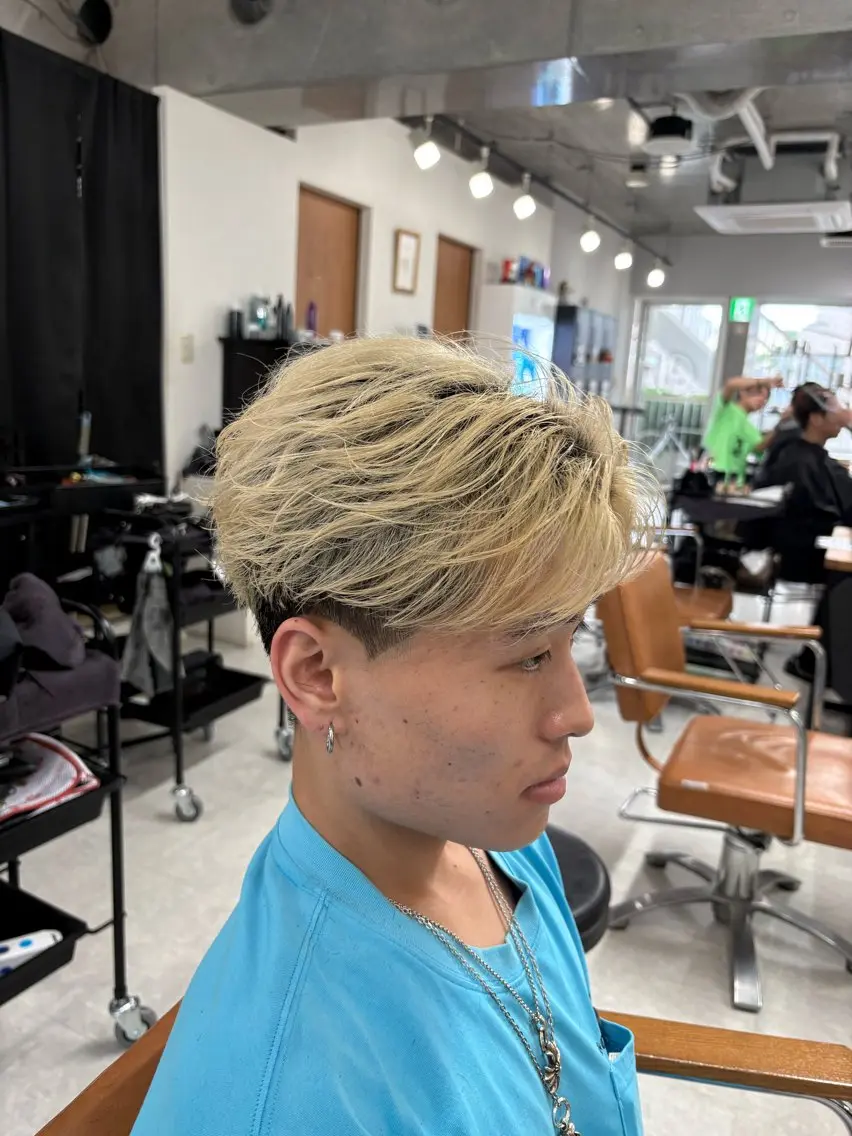 パーマ メンズ メンズブリーチ メンズパーマ 下北沢メンズパーマ 特化園田 楓莉のヘアスタイル