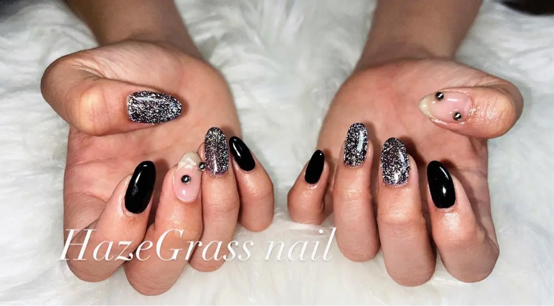 ネイル フラッシュネイル ハンドネイル HazeGrass NAILのネイルデザイン