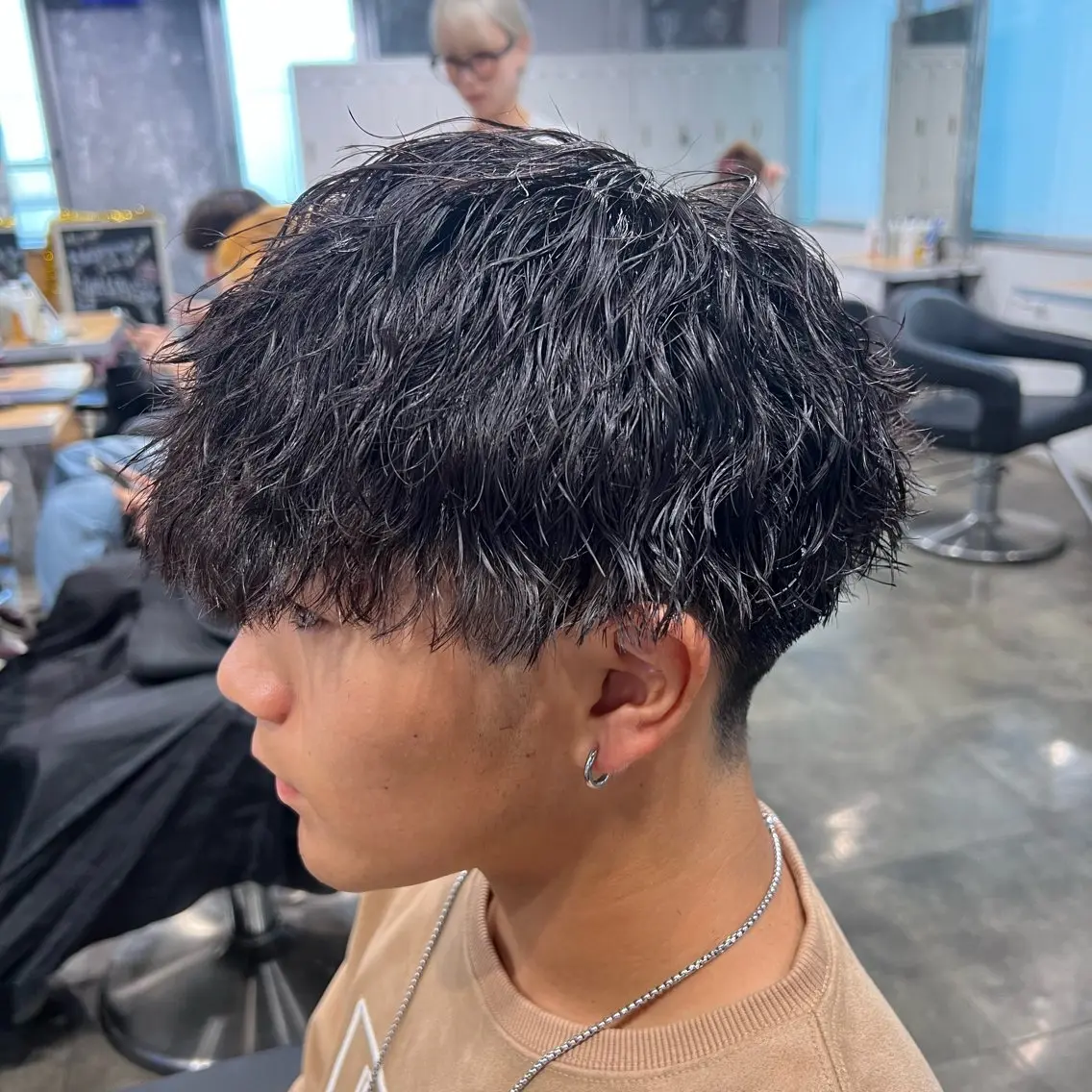 ショート カラー パーマ ヘアアレンジ メンズ キッズ 🔷横浜1のパーマ 職人🔷将太郎のヘアスタイル