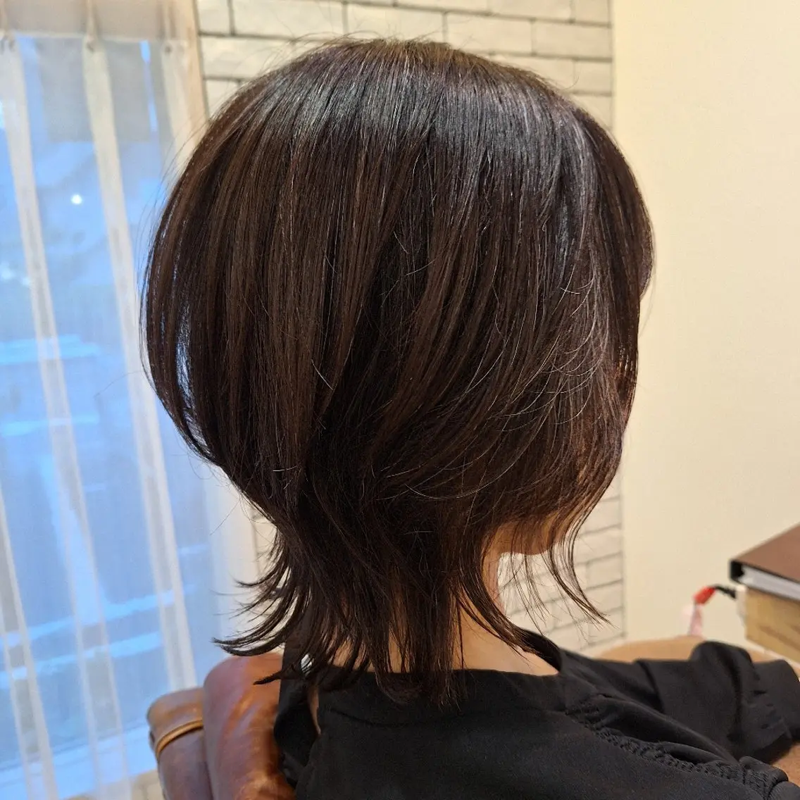 ミディアム レイヤーカット 外ハネヘア ウルフカット ウルフレイヤー adorable🌸 TOMOKO🌸のヘアスタイル