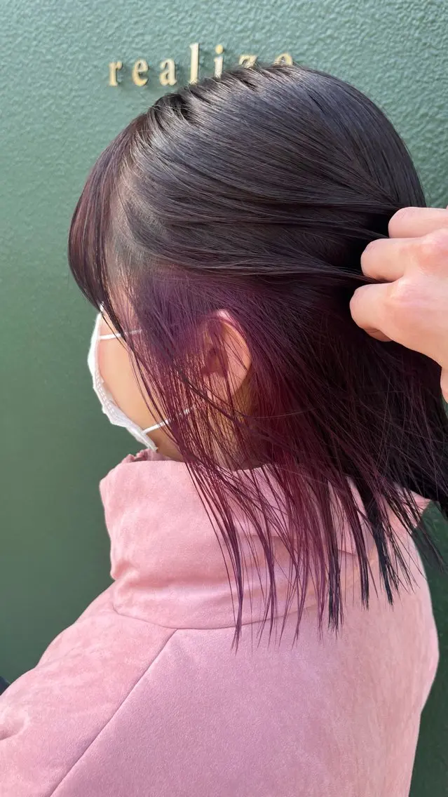 セミロング 鶴舞/透明感/リア ライズ/ いっとぅーのヘアスタイル