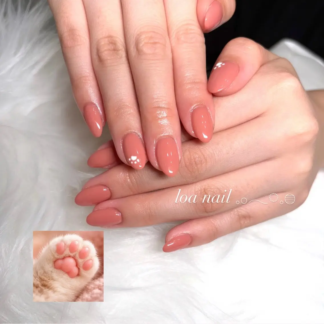 ネイル ワンカラーネイル ハンドネイル loa nailのネイルデザイン