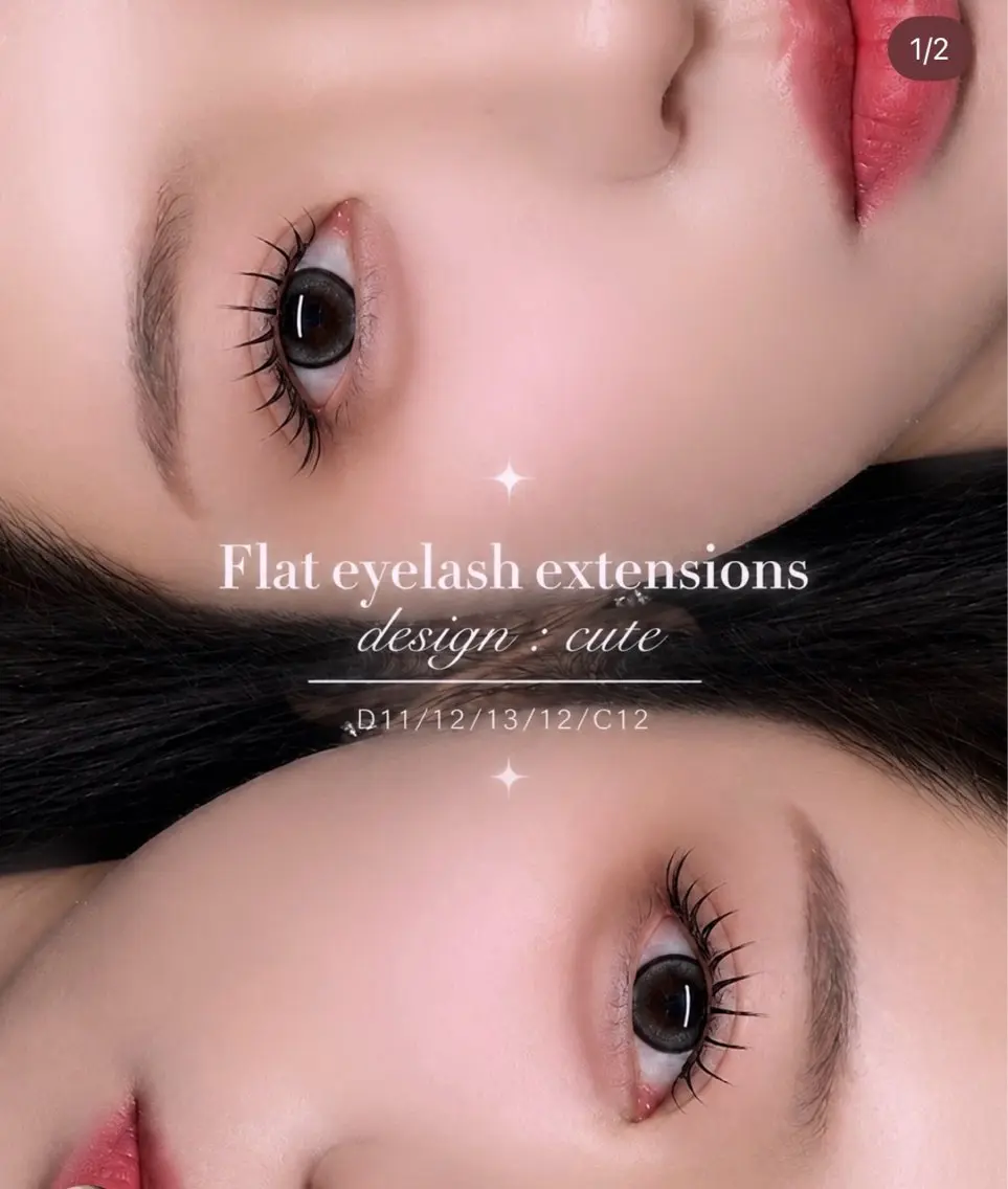 【練習モデル募集】LEDマツエク(フラットラッシュ)120本💕初回オフ無料❕モチ1.5倍~2倍UP✨️の写真