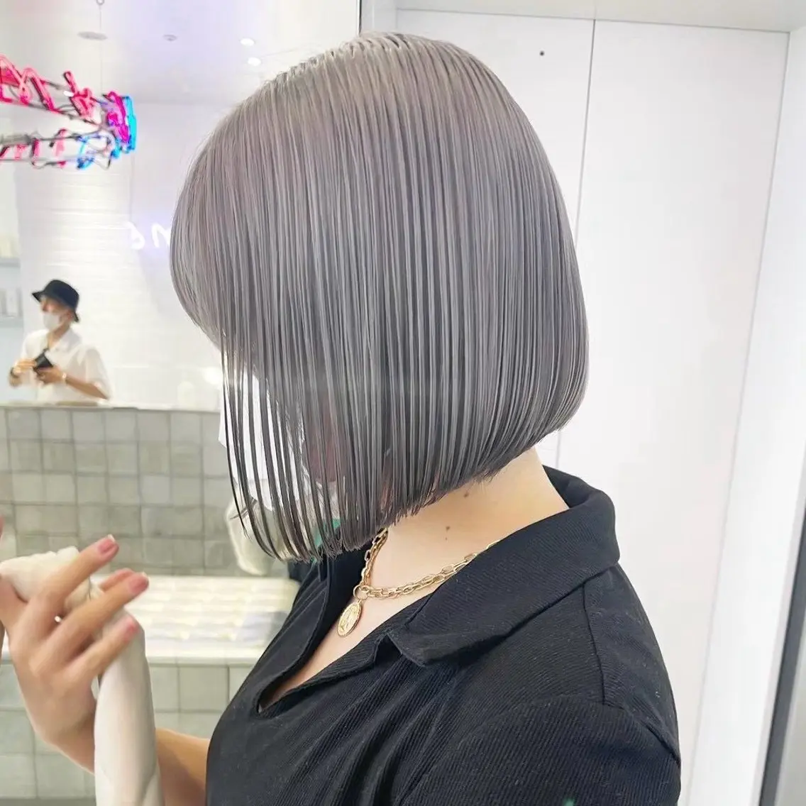ショート ヘアカラー トリートメント 🪞盛れるハイトーン /🎀ももかのヘアスタイル