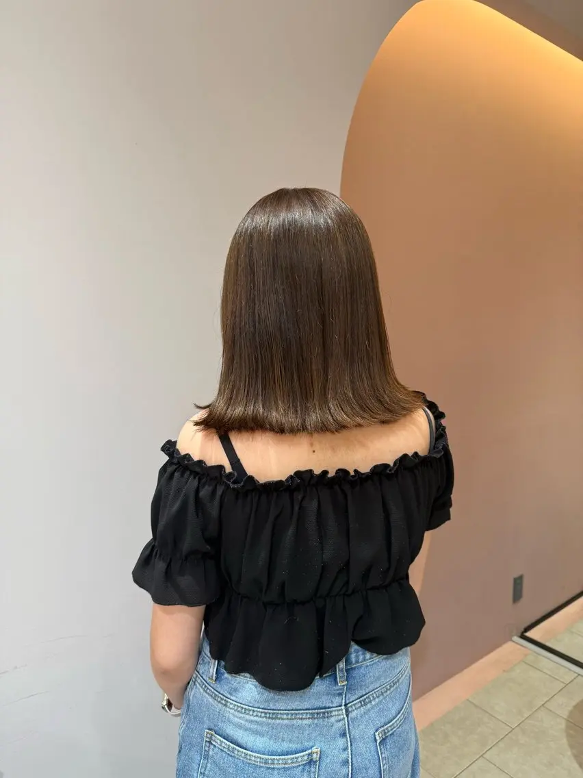ミディアム カラー ベージュカラー RosierBlue 工藤のヘアスタイル